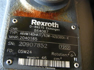 Caterpillar 2040165 για υδραυλικός κινητήρας Rexroth A6VM140HA1TA/63W-VZB380A-K 864087