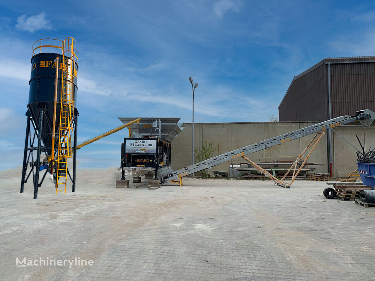 καινούριο εργοστάσιο σκυροδέματος FABO MOBILE CONCRETE PLANT CONTAINER TYPE 30 M3/H FABO MINIMIX