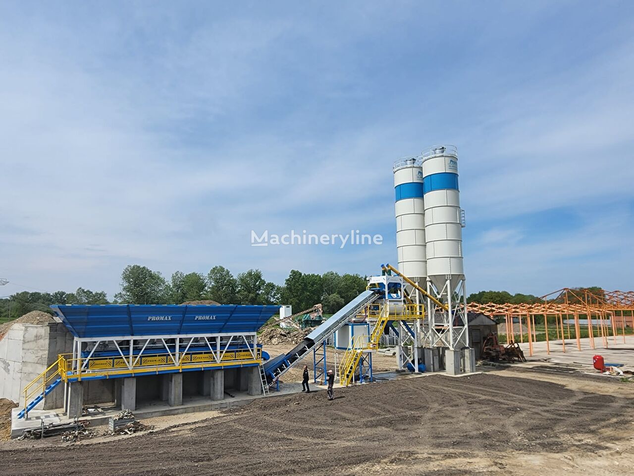 καινούριο εργοστάσιο σκυροδέματος Promax Compact Concrete Batching Plant C100-TWN-LINE (100m3/h)