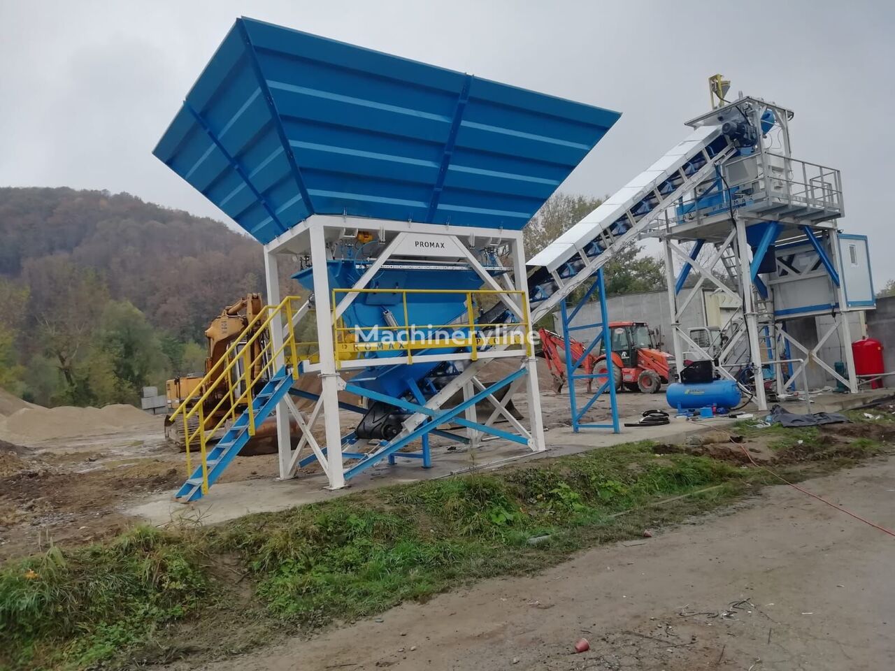 καινούριο εργοστάσιο σκυροδέματος Promax Compact Concrete Batching Plant C60-SNG-PLUS (60m3/h)