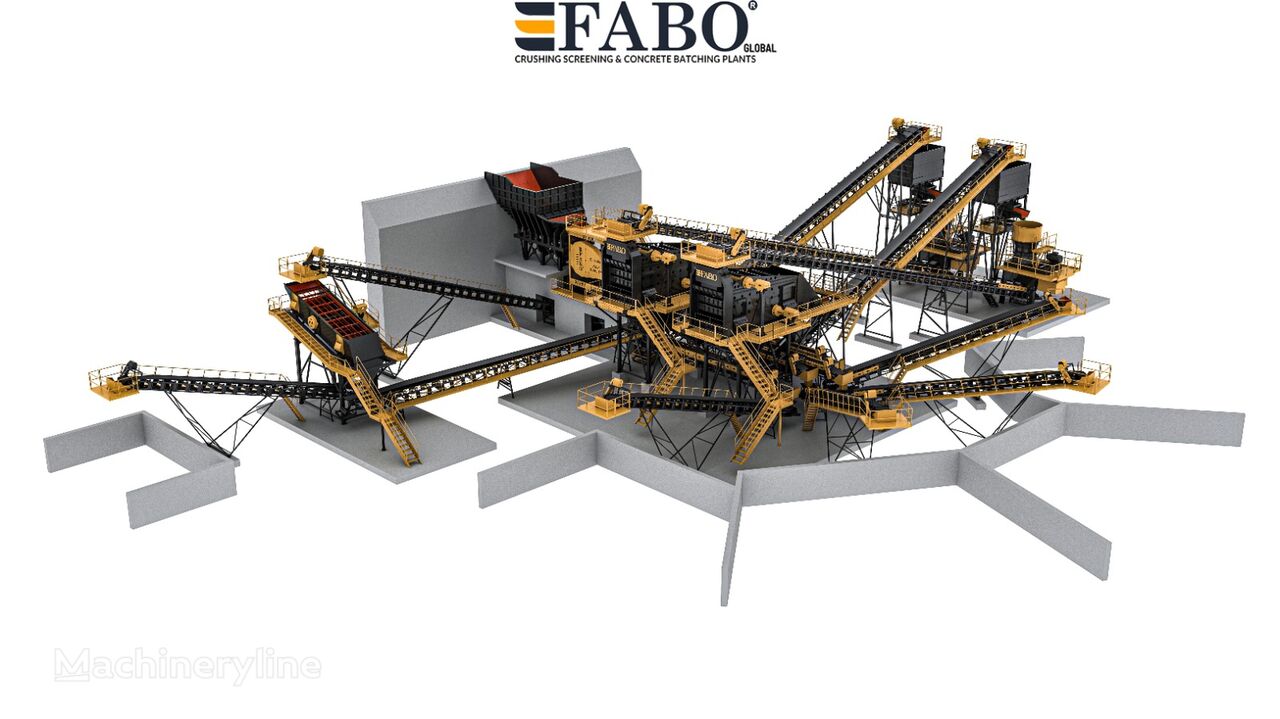 καινούριο θραυστήρας FABO STATIONARY TYPE 500 T/H CRUSHING & SCREENING PLANT | STOCK