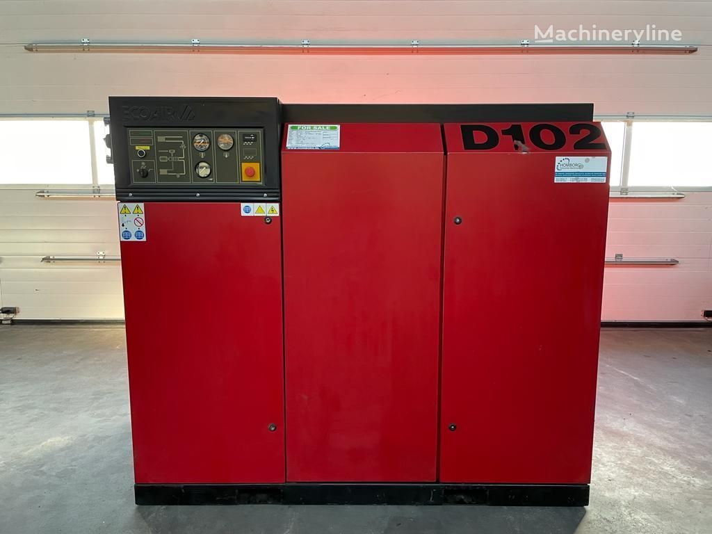 σταθερός συμπιεστής ECOAIR D102 Elektrische Schroefcompressor 75 kW 10.000 L / min 8 Bar